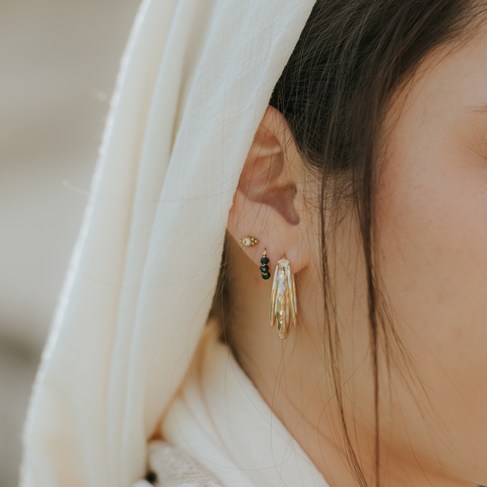 עגיל תור- זהב טהור